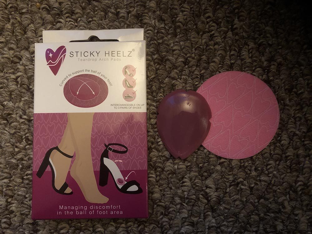 pads to give support to feet when wearing heels